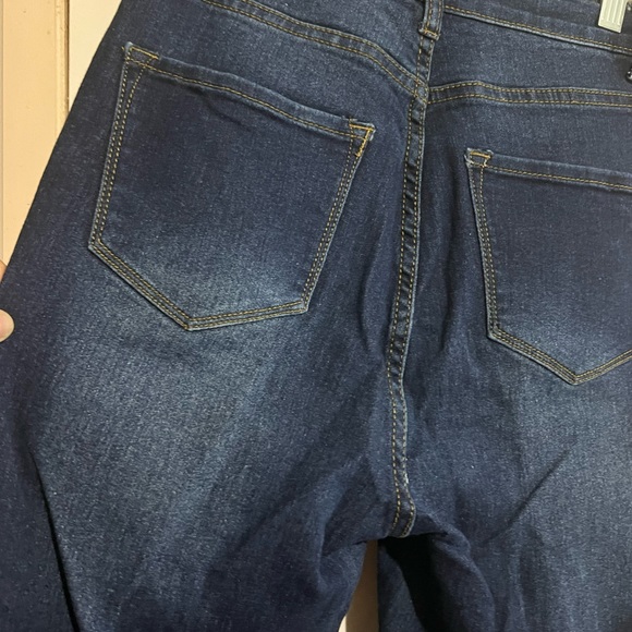 Fashion Nova Dark Wash High Waist Jeans 11/12 - Picture 4 of 9